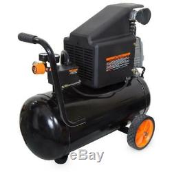 WEN Air Compressor 6 Gal. Oil-Lubricated Portable Horizontal Corded Electric