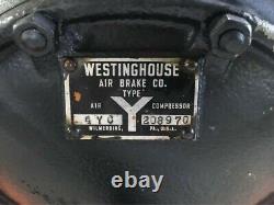 Westinghouse Air Compressor, Model 4YC, 10 HP, 220/440 volts, Horizontal