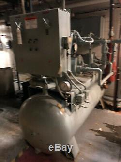 Woodine Production Co Industrial Sized Air Compressor, Horizontal